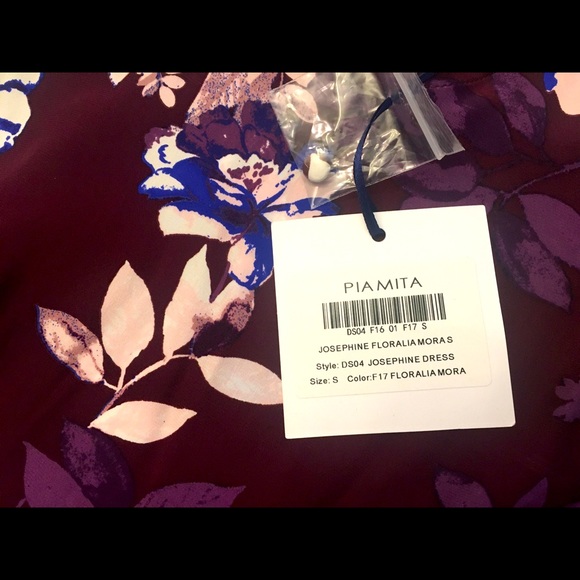 NWT Plum and multicolour Piamita Josephine dress. - Picture 4 of 4